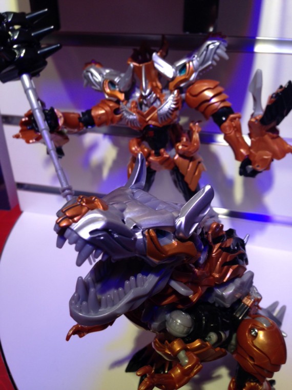 transformers age of extinction optimus prime and grimlock toy