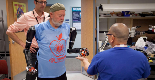 This Double Amputee Controls Two Prosthetics At Once | GIANT FREAKIN ROBOT