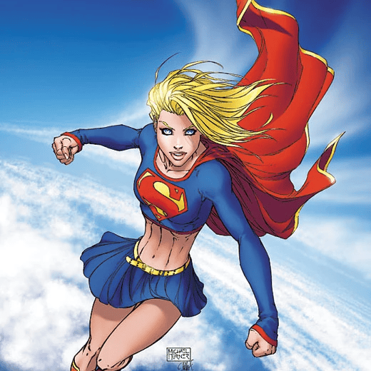 Supergirl's crop top costume