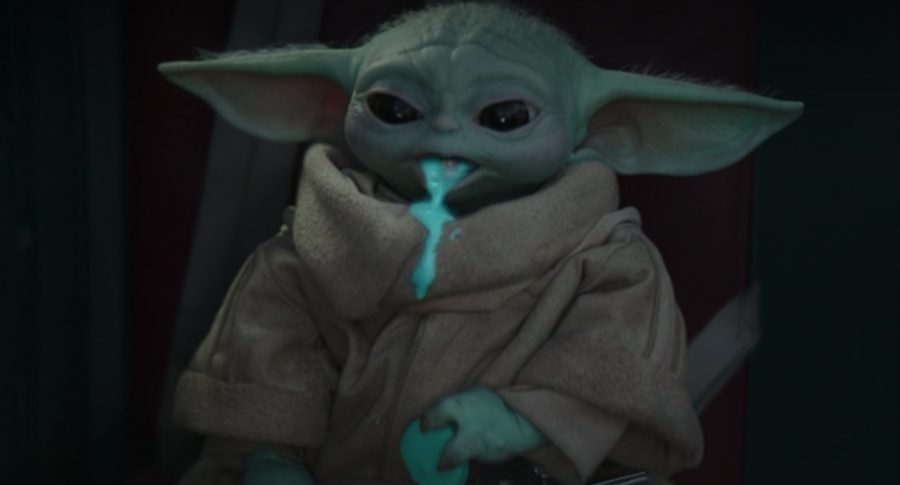 baby yoda throwup