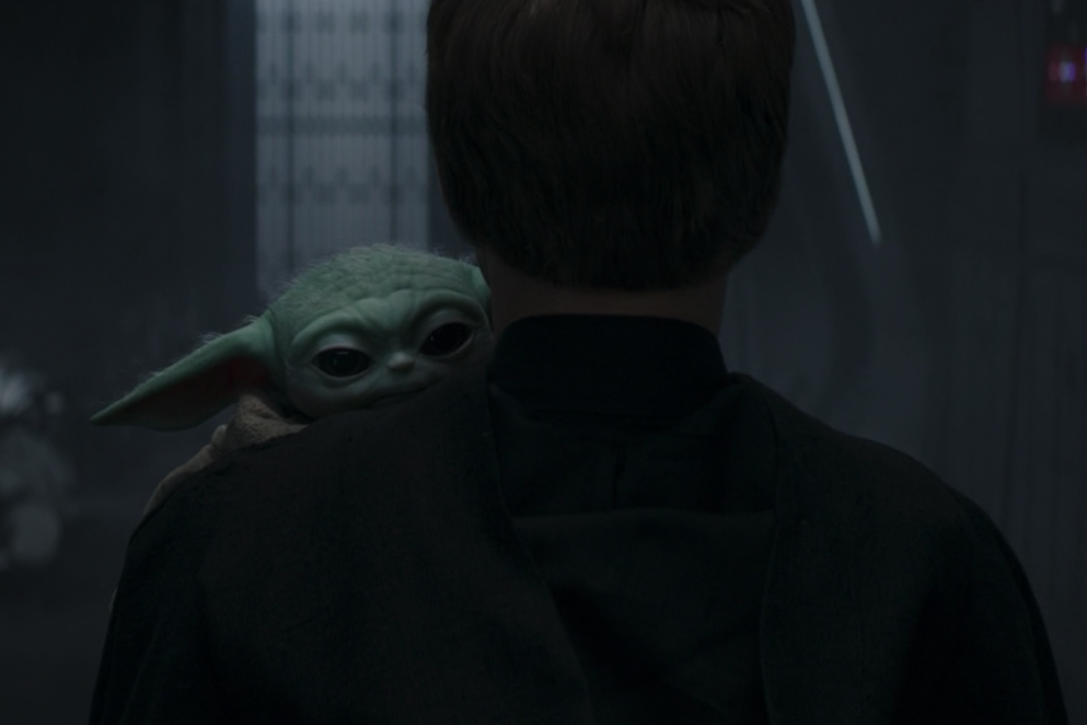 Baby Yoda and Luke