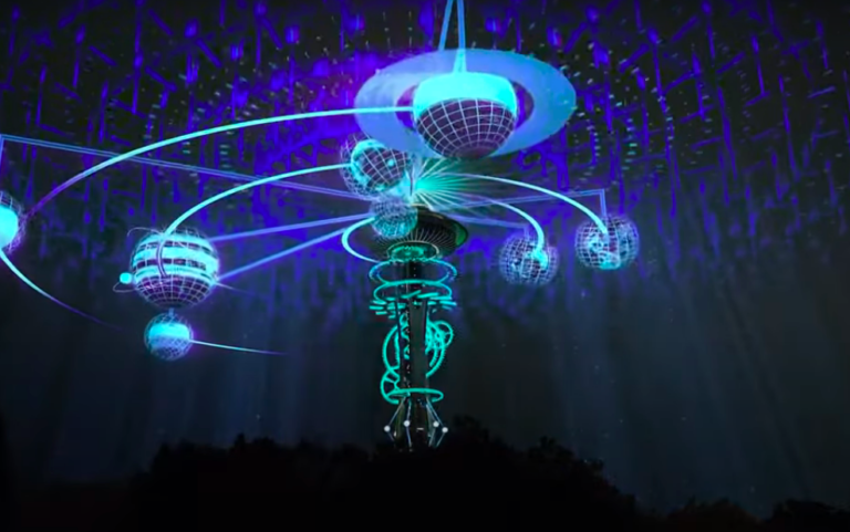 See The Incredible New Year’s Light Show Put On By Seattle’s Space ...