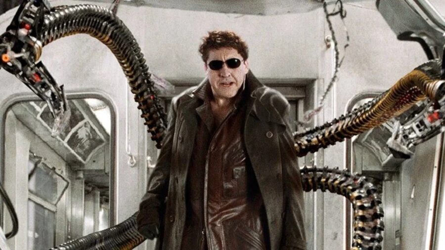 Actor Alfred Molina poses for a photograph on the Culver Studios lot in  Culver City, Calif., June 12, 2004. As Doctor Octopus in Spider-man 2,  the British-born actor gets his revenge on webslingers by unmercifully  pummeling the hero with the four metal