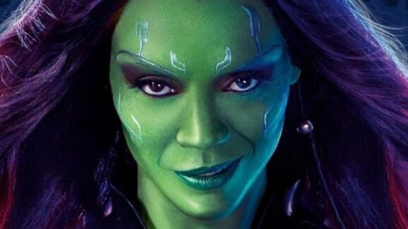 See Zoe Saldana Back In Full Body Makeup As Gamora For Guardians Of The 