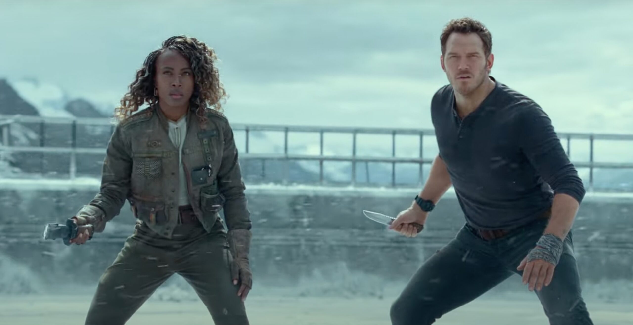 chris pratt dewanda wise jurassic world dominion