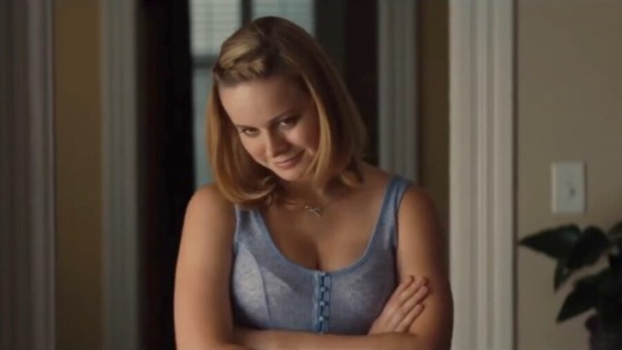See Brie Larson Lounging On A Couch In Just Her Pajamas