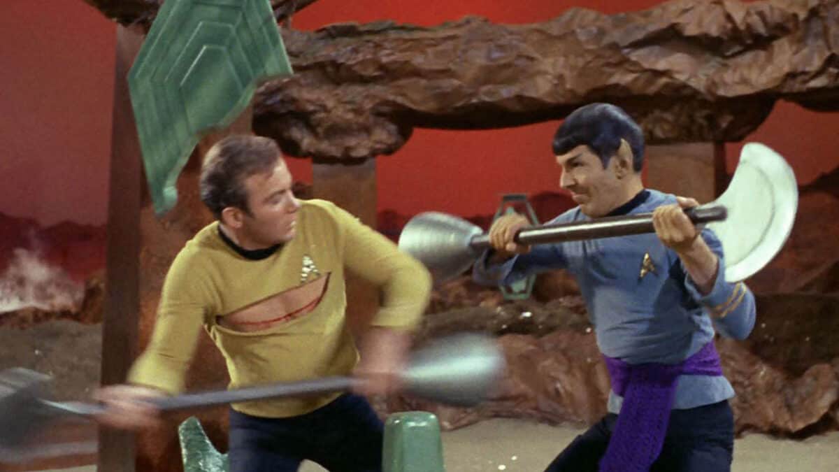 What Ended William Shatner Leonard Nimoy S Friendship GIANT FREAKIN   Amok Time 0004 Layer 12 1200x675 