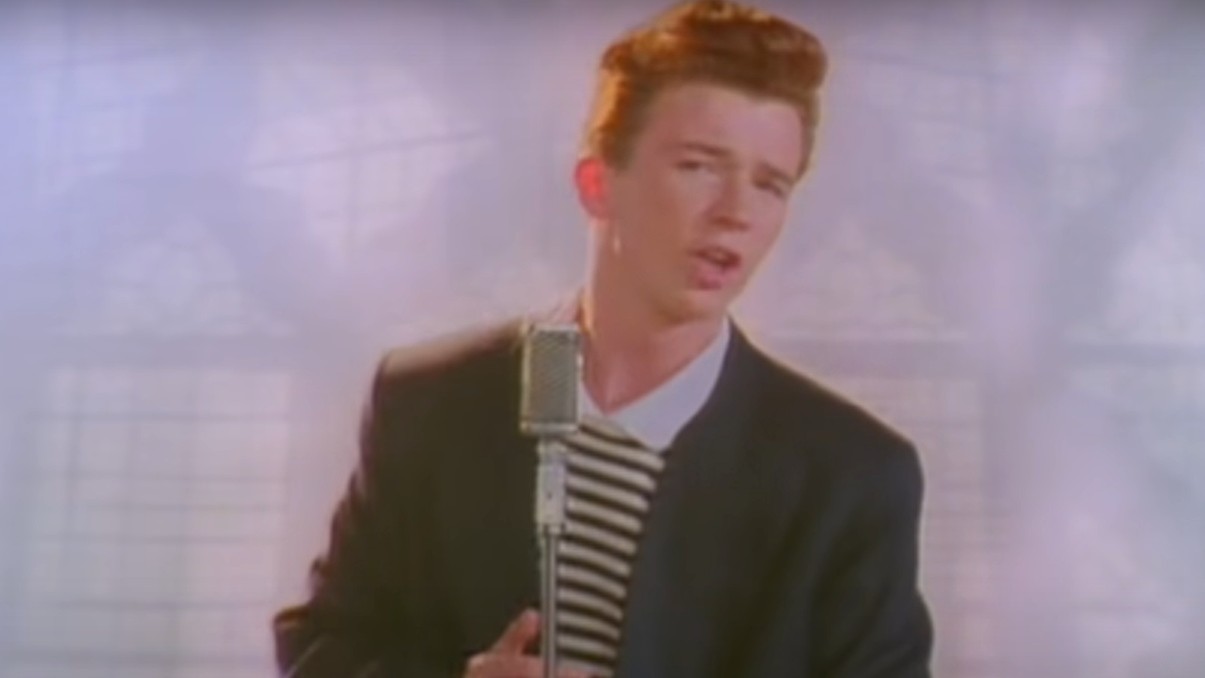 I am rick astley, a popular singer from the 1980s. my song, never gonna  give you up, has been extremely popular in the 21st century after being  turned into the greatest meme