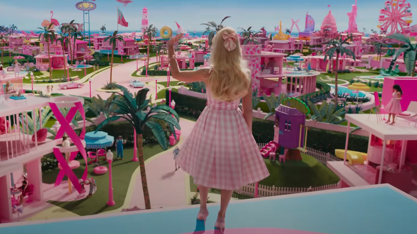 Margot Robbies Barbie Trailer Shows Off Her Legs In A Tiny Swimsuit