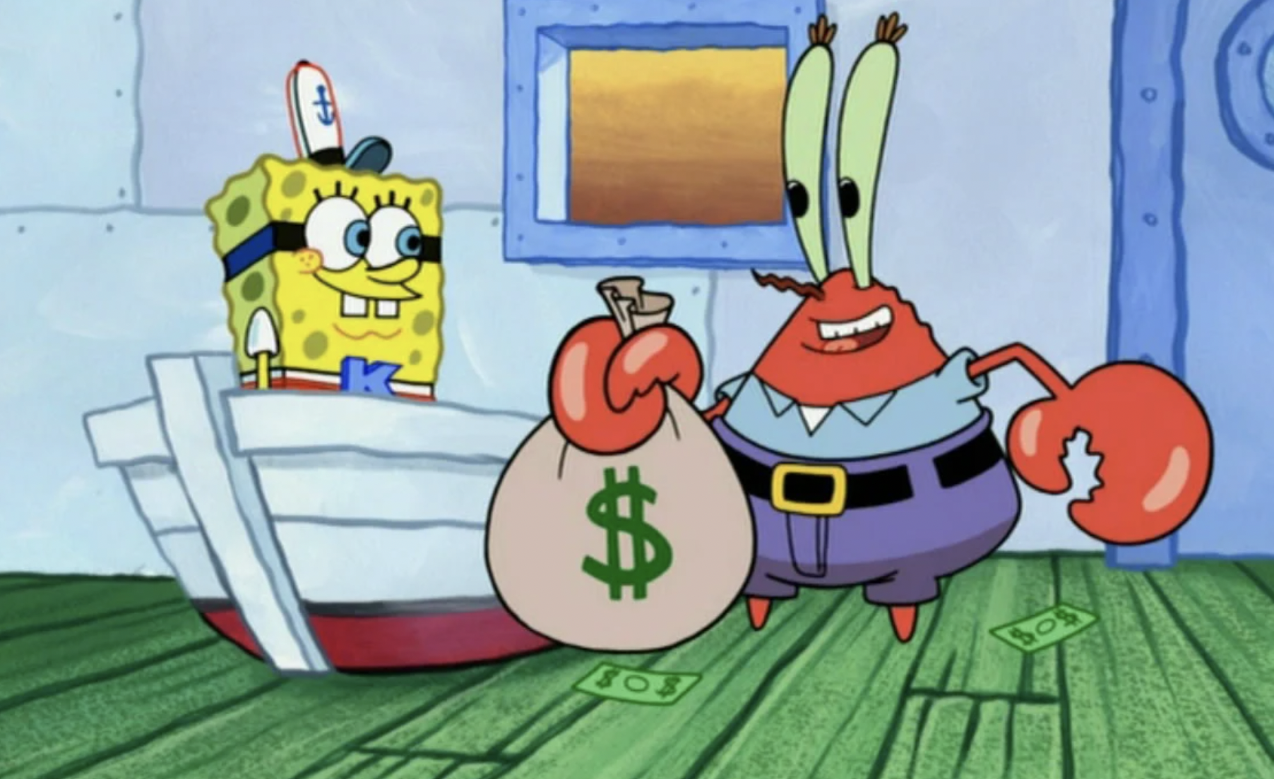 Yes, it is true that Mr. Krabs did die and as you will soon see, it was... 