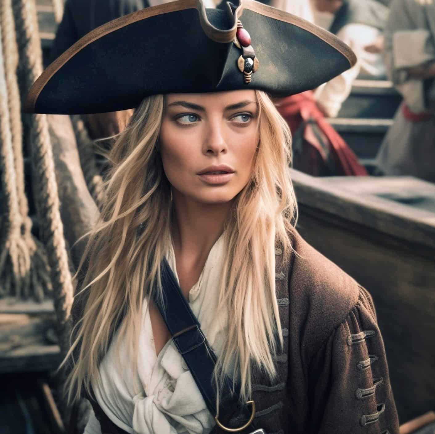 See Margot Robbie Ready To Replace Johnny Depp In Full Pirate Costume