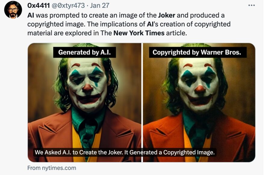 We Asked A.I. to Create the Joker. It Generated a Copyrighted Image. - The  New York Times