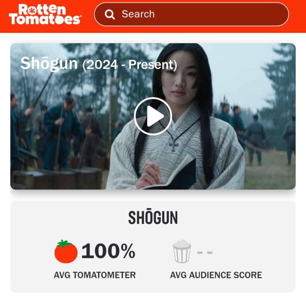 Shōgun Series Hits Rotten Tomatoes With Unbelievable Score | GIANT ...