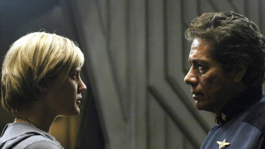 Battlestar Galactica Adama and Starbuck