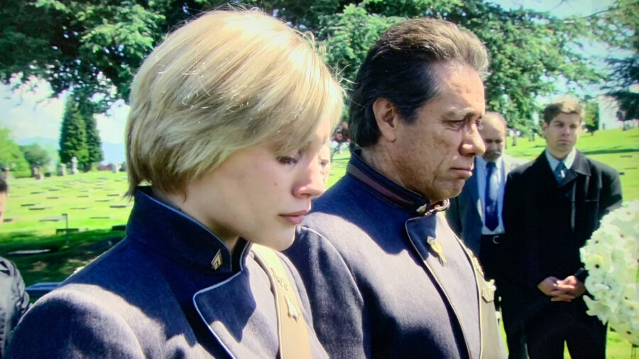 Battlestar Galactica Adama and Starbuck