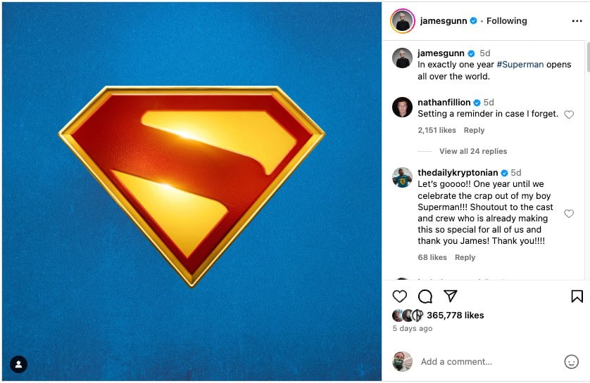 james gunn superman