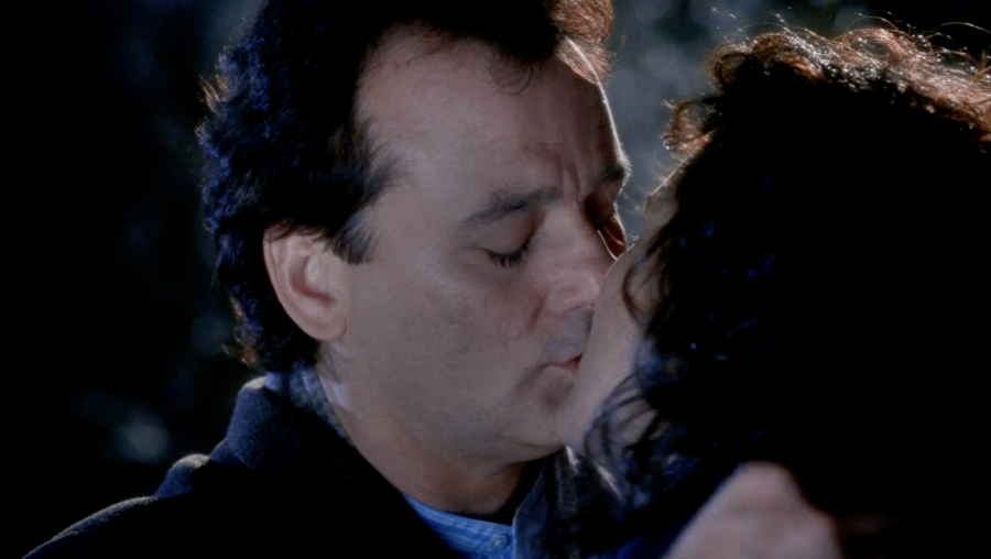 Bill Murray kissing Any MacDowell