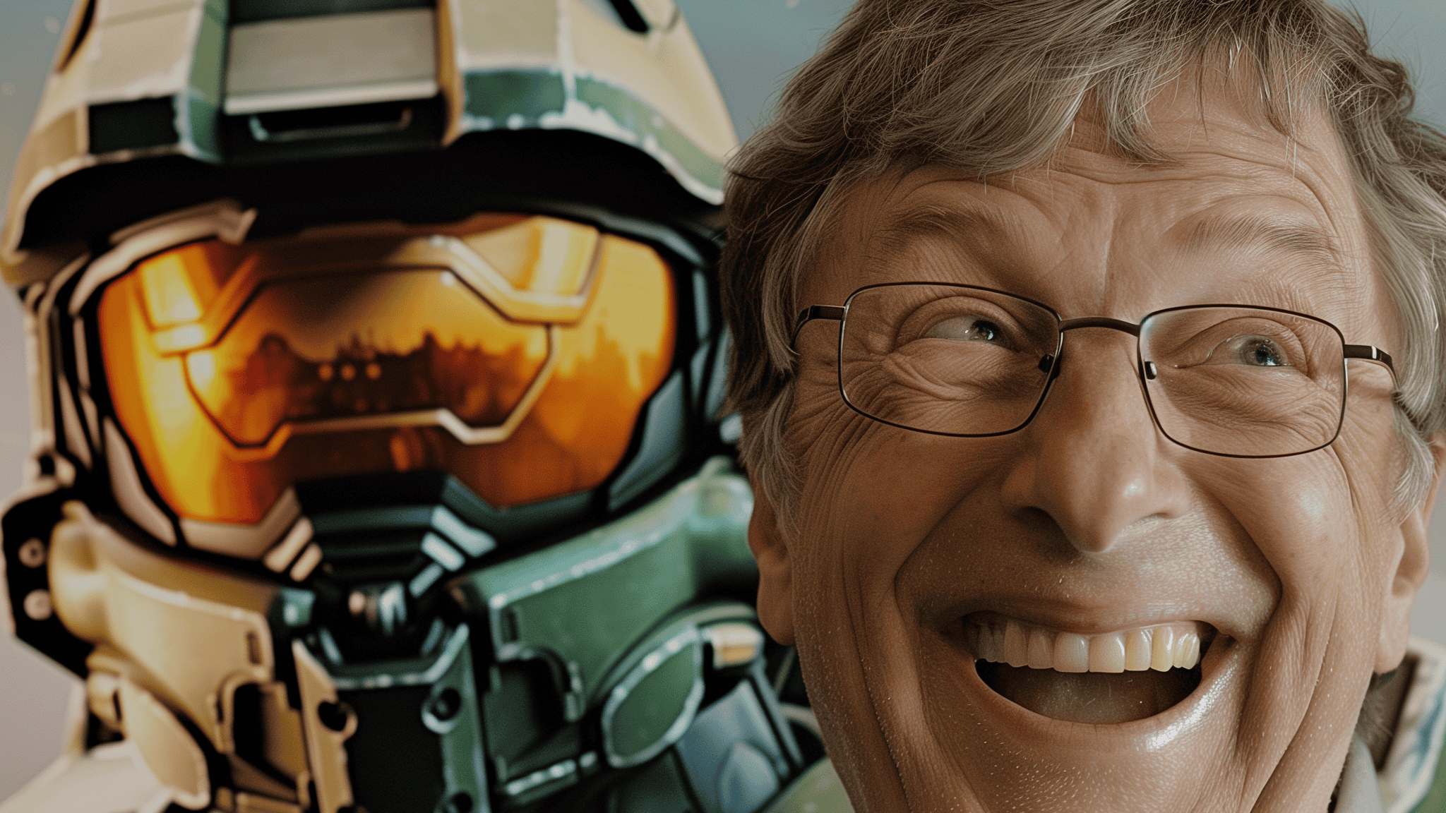 Bill gates and Master Chief